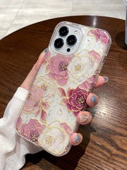 SHIMMERING PRETTY PRINTED PHONE CASE