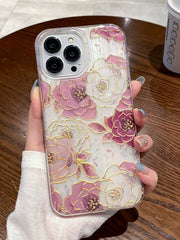 SHIMMERING PRETTY PRINTED PHONE CASE