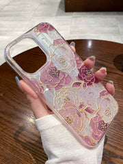 SHIMMERING PRETTY PRINTED PHONE CASE