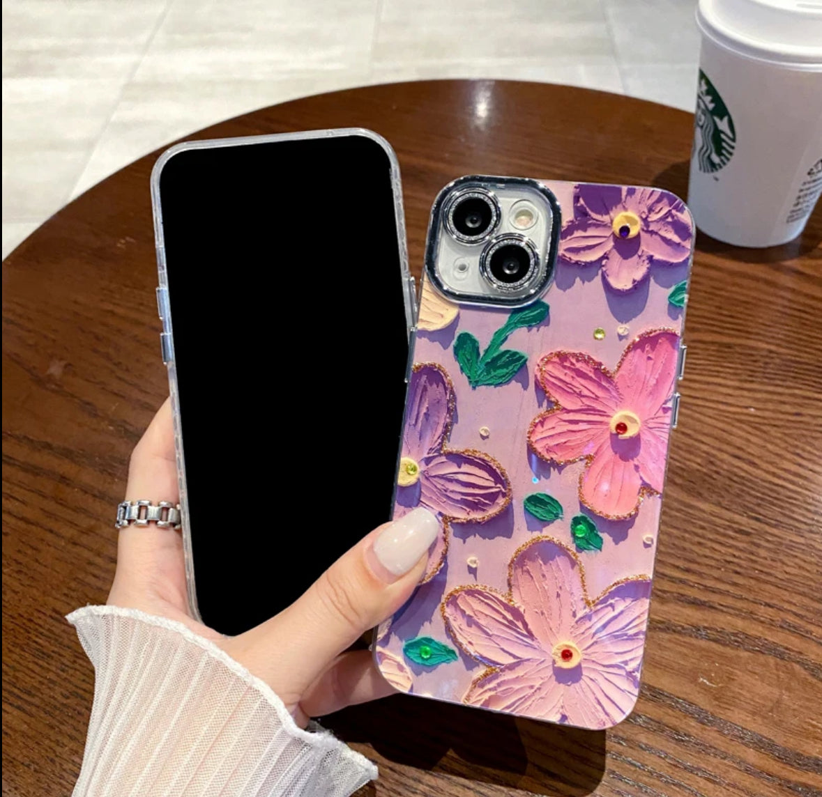 LIVELY FLORAL SHINY CASE