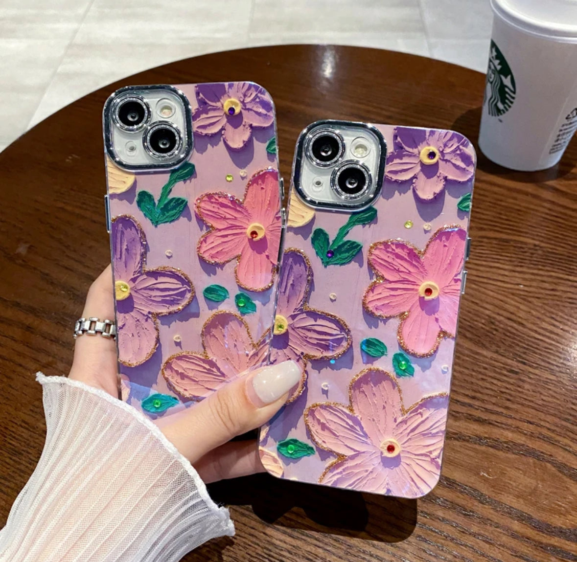 LIVELY FLORAL SHINY CASE